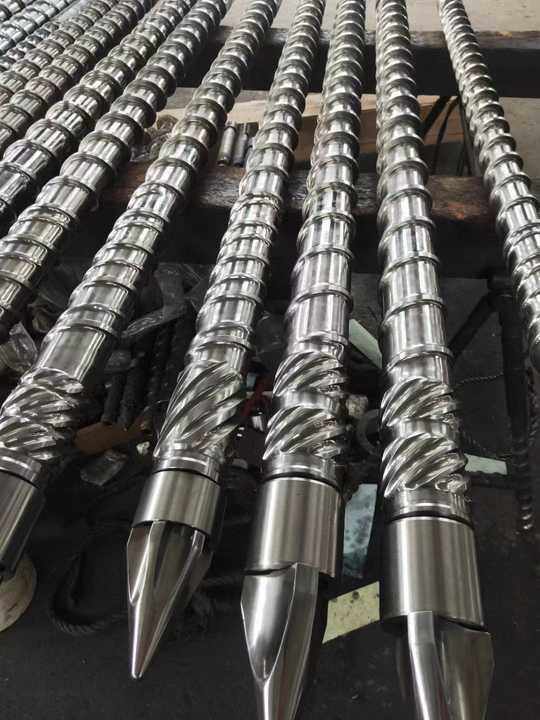 OEM Automatic Injection Molding Machine Screw Barrel Screw Tip Check Ring And Nozzle