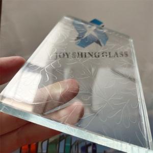 China Frosted Acid Etched Glass Panels , Anti Glare Window Glass Size Customized factory