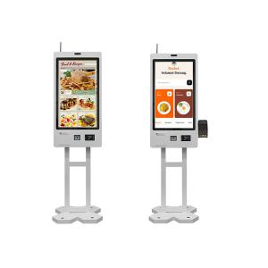 China Restaurant Self Ordering Kiosk with Card Reader Thermal Printer on sale