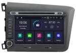 Honda CIVIC 2012 Android 10.0 Car Stereo Multimedia DVD GPS Player support WiFi