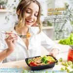 Reusable Microwave Safe,Upgrade Durable Food Storage Containers With Lids,