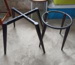 Powder Coated Silver Indoor Metal Furniture Stand Metal Sofa Frame