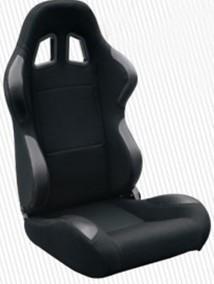 China High Performance Black Racing Seat Car Seat With Fabric + Carbon Look Material factory