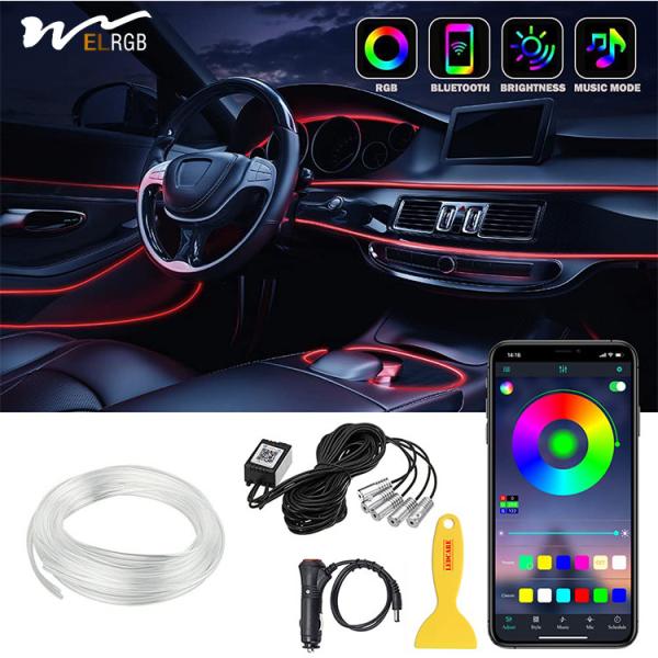 LED Car Strip Lights Multicolor Interior Lighting Kit 16 Million Colors 5 in 1