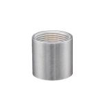 Silver Stainless Steel Pipe Fittings Full Thread Coupling for General in SS201