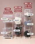 Two Layers Galvanized 960mm Height Steel Laundry Basket