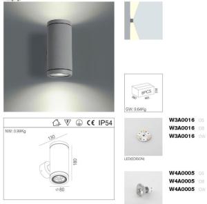 China Architecture Outdoor LED Wall Lamp 6W Up / Down Exterior LED Wall Lights factory