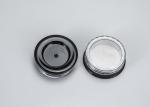 3g Empty Plastic Cosmetic Jar With Black Lids Tiny Makeup