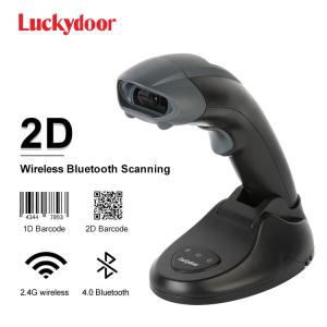 China Wireless Bluetooth 1D 2D Barcode Scanner CMOS Imager With Charging Base / Stand factory