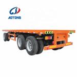 9.00-22.5 Rim and 12R22.5 Tire Farm Flatbed Trailer for 20-40 Tons Farm Tractor
