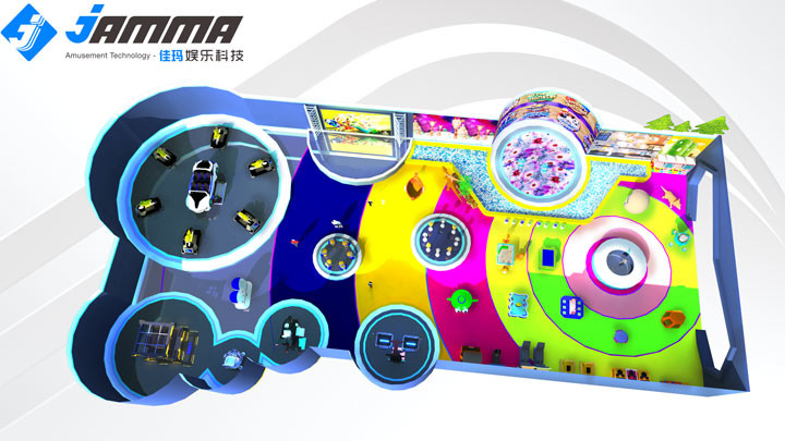 Shopping Mall Virtual Reality Entertainment Playground Easy Installation For Kids
