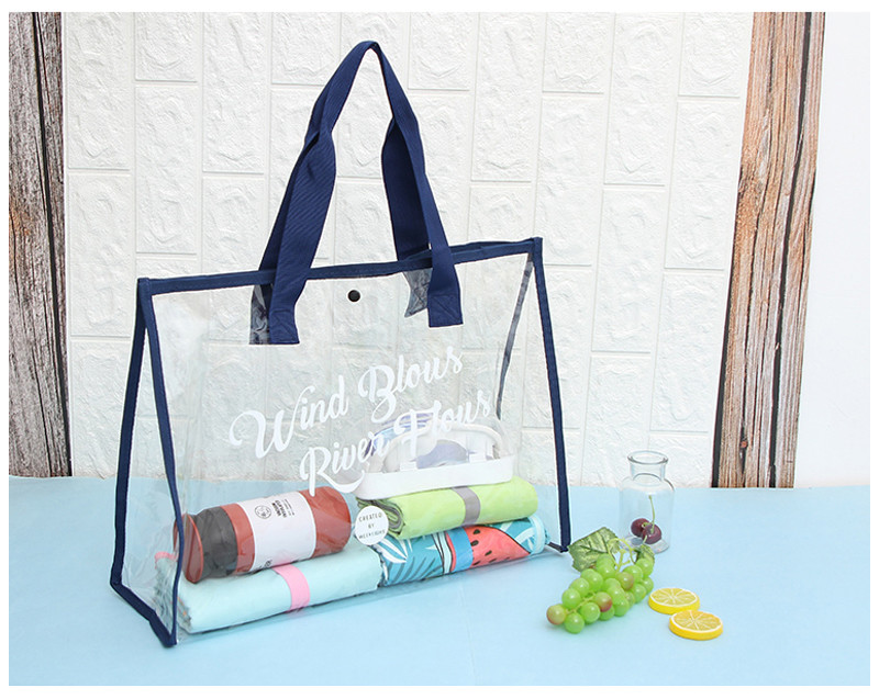 Digital Printing Waterproof Clear Crossbody PVC Beach Bag