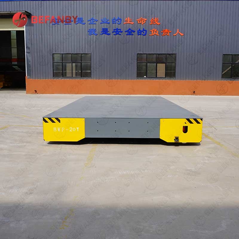 18T Steerable PU Wheels Trackless Transfer Trolley