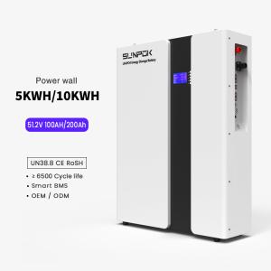 China 48V 200Ah 10kWh Powerwall Power Wall Solar Lithium Battery Storage Lithium Ion Batteries factory