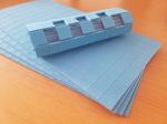 18*18*4mm Blue EVA Separating Pads Cork EVA Separator for Glass Shock Proof
