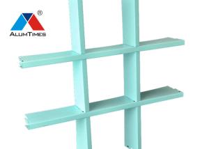 China 0.6mm Thickness Aluminium Grid Ceiling , Weather Resistant Metal Grille Ceiling factory