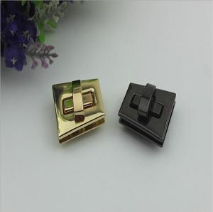 China New design light gold irregular shape twist lock purse hardware for handbag factory