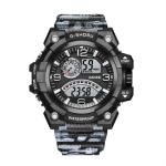 Men′s Outdoor Sports Watch Luminous Alarm Electronic Watch Camouflage Digital