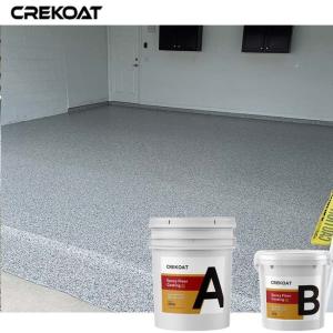 Multi Color Epoxy Flake Floor Coating With Water Based Clear Epoxy Resin