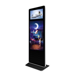 China Double Screen Floor Standing Advertising Display For Shopping Mall factory