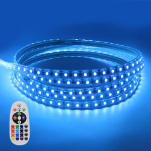 China 110V Remote Control Smart LED Rope Lights , Dimmable Smd LED Flexible Strips 5050 factory
