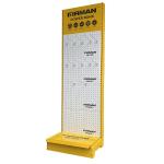 Single Side Metal Gondola Shelving Yellow Single Double Side Storage Racks