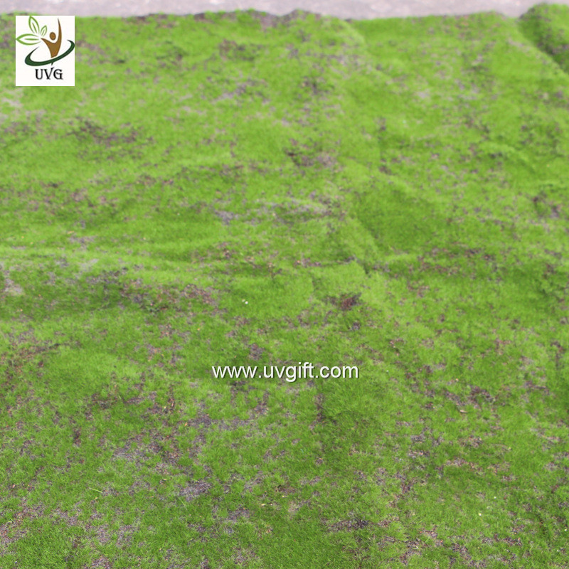 UVG landscape decor accessories flocking artificial moss carpet garden synthetic grass mat for indoors use GRS041
