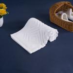 100% Cotton Hotel Bath Mat Jacquard Logo Compressed Disposable Quick Dry