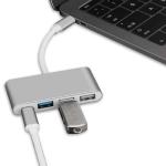 TPE 4 In 1 USB C HUBs Docking Station 5Gbps USB 3.0 USB 2.0 Fast Charging