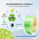 Silk Triple Color PLA+ Filament,PLA Silk Triple Color (Gold Green Purple), Silk