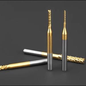 China PCB Tungsten Steel Milling Cutter CNC Circuit Board Rough Corn Shaped End Mill factory