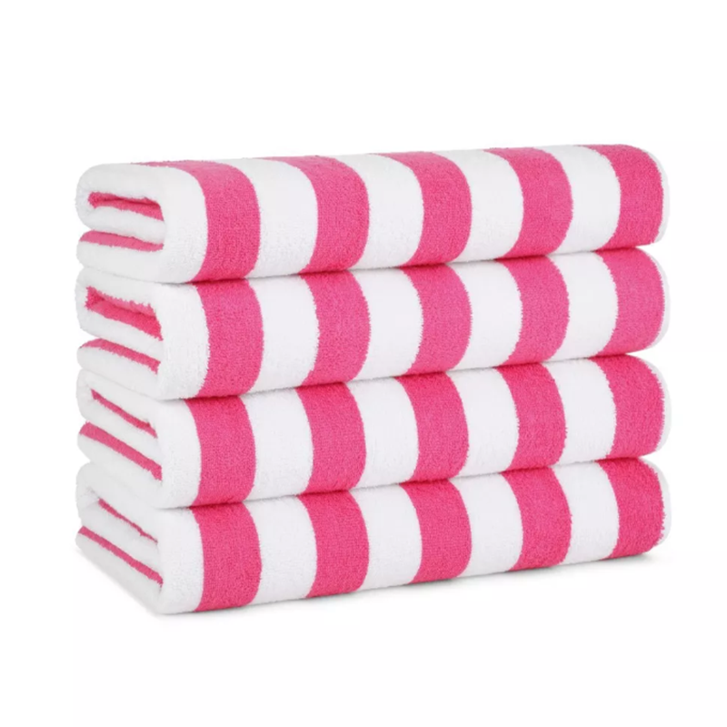 Performance Stripe Beach Towel: Quick-Drying, Highly Absorbent Large Towel with