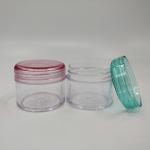Customized Logo Plastic Cosmetic Container for Smooth Surface Label Printing