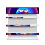 Advertising LCD Segment Display LCD Digital Signage Bar Stretched Screen 23inch