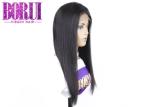 Virgin Silk Straight Custom Lace Wigs Double Drawn Weft Any Colors Available