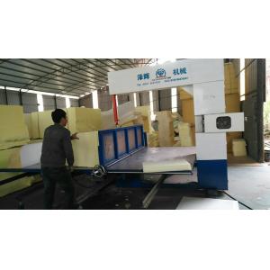 China Vertical Polyurethane Mattress Foam Cutting Machine Fast Wire Semi Automatic factory