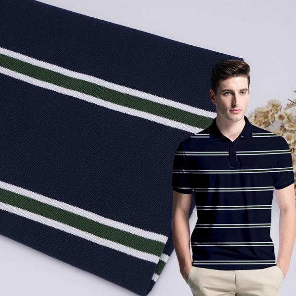 Breathable Moisture-Absorbent And Durable Striped Knit Fabric For Clothing With