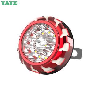 China Red 6500K External Spotlight Universal Moto Headlight Projector Lens factory