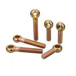 Yellow Plated Galvanized Carbon Steel DIN444 Eye Bolt For Heavy Duty Application
