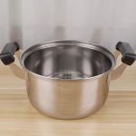 High Quality 5pcs Non Stick Stock Pot Stainless Steel 410 Cookware Cooking Set