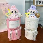 15x30cm Valentine's Day Labubu Plush Doll Bouquet Doll Gift for Girlfriend and