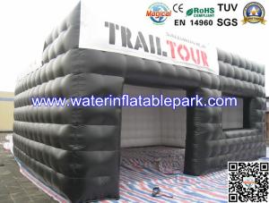 China 0.45mm PVC Tarpaulin Inflatable Marquee Tent Quadruple Needle Safe Stitching factory