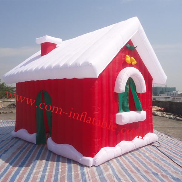 Inflatalbe christmas products, inflatable santa house ten, inflatable christmas