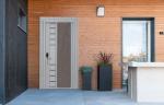 Modern Steel Fireproof Door Single Open Minimalist Interior Door