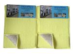 Kitchen Scouring Sponge Microfiber Cleaning Pad Cloth Green For Dish Washing