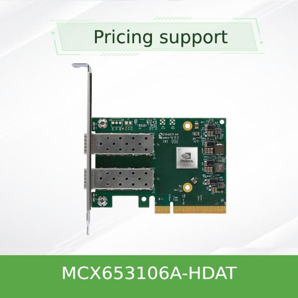 China Dual Port Ethernet HDR 200GbE Mellanox Network Card VPI Adapter MCX653106A-HDAT ConnectX 6 QSFP56 factory