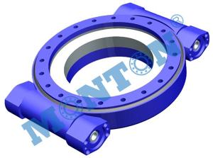 China High Precision Worm Drive Slew Ring Four Point Contact 9 Inch Outside Dia factory