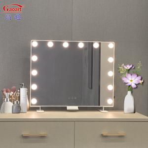China Individual Carton Packing Hollywood Lighted Vanity Mirror for Salon and Home Decoration factory