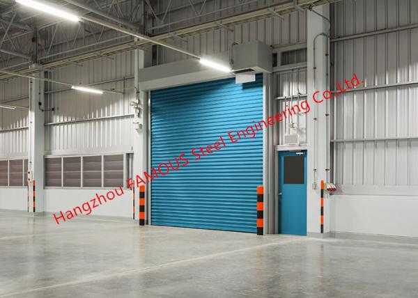 Insulated Factory Rolling Gate Industrial Garage Doors Lifting For Warehouse