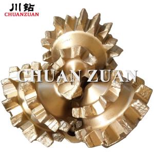 China 14 3/4inch IADC 127Steel tooth tricone roller cone rock drill bit Milled Tooth bit for Well Drilling factory